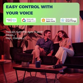 Lightinginside Matter Candelabra Smart Light Bulbs 60W Equivalent, 500LM 6W E12 LED Bulb Compatible with Alexa/Siri/Apple Home/Google Home/SmartThings, RGBCW Candle Bulb, 2.4G WiFi, ETL Listed, 4PCS