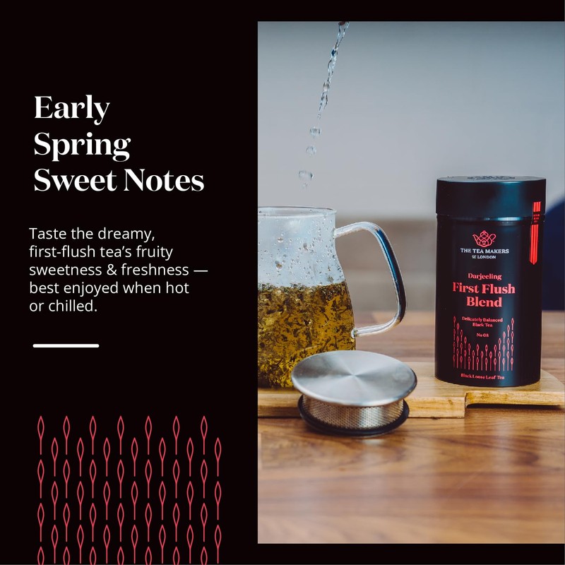 Darjeeling Tea Loose Leaf - Natural First-Flush Indian Black Tea