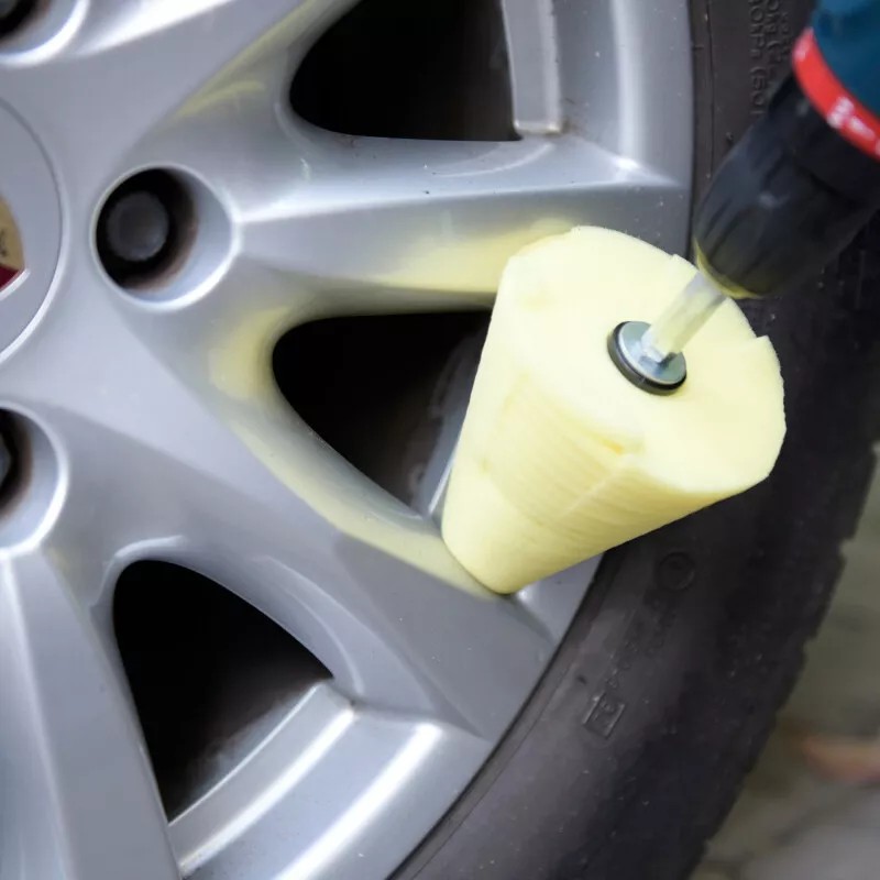 Carcarez Power Cone 360° Metal Polishing Tool Cone Polisher Steel