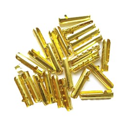 Colorsheng 300 Pcs Shoelace Bullet Metal Ends Aglet Repair Shoe Lace Tips Replacement DIY (Gold)
