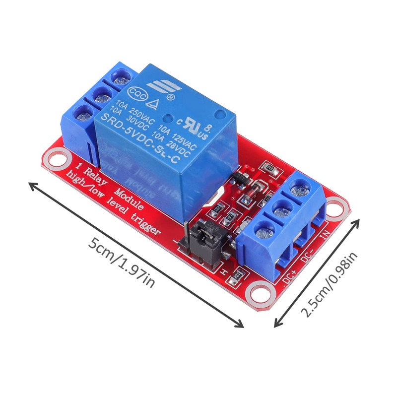 HUAREW 5V 1 Channel Relay Module with Optocoupler Isolation Supports