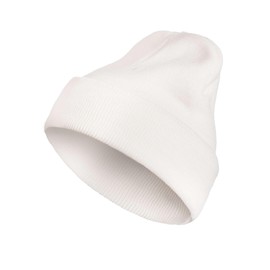 SERIMANEA Men's Knitted Acrylic Beanie Hat for Men Warm, Soft and Comfortable Headwear for Cold Days in Autumn and Winter - One Size Fits All, Ekru