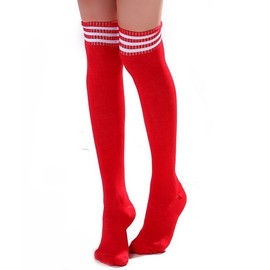 HugeStore Women's Long Stripe Socks, Overknee Stockings, Knee Tights