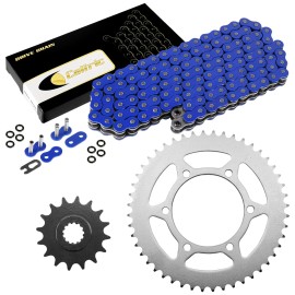 Yamaha Blue O-Ring Drive Chain & Sprockets Kit for Yamaha R6 YZF-R6 2003 2004 2005