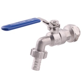 DERNORD Stainless Steel Ball Valve - 1/2 Inch Weldless Bulkhead for Building Home Brew Kettle/Mash Tun