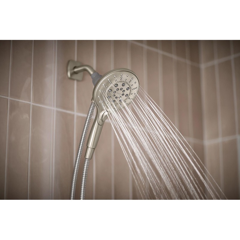 Moen Engage Spot Resist Brushed Nickel Six-Function 5.5-Inch Removable Handheld