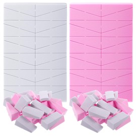 48 Pcs Makeup Sponge Blender for Face Curve Blending Makeup Sponge Wedge Shaped Blender Face Paint Sponges for Liquid Cream Foundation Loose Setting Powder