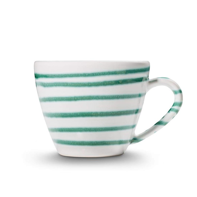 GMUNDNER KERAMIK Gourmet Coffee Cup Capacity 0.2 Litres Green Flamed