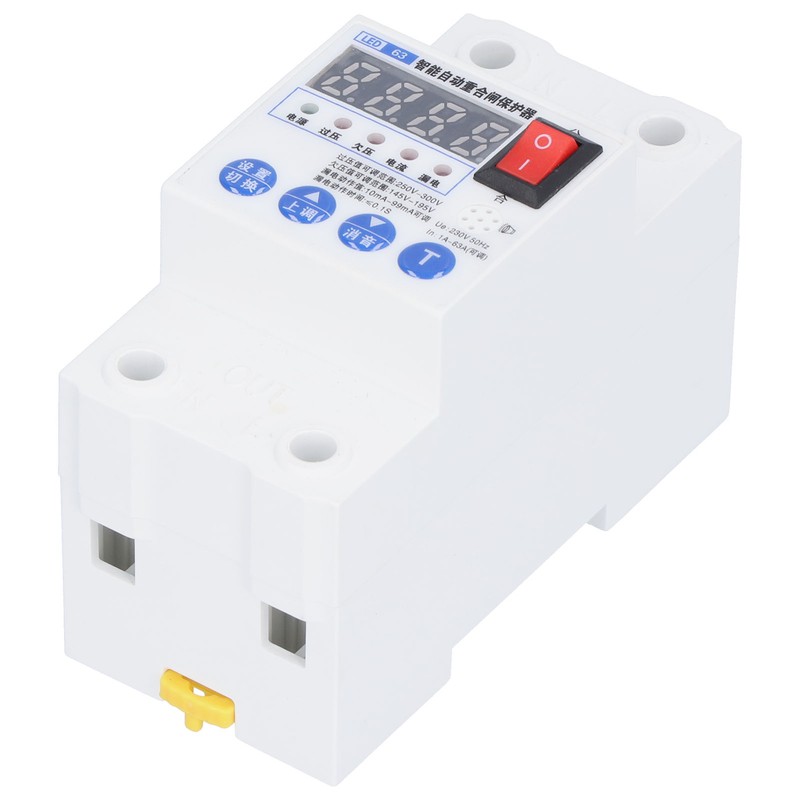 Leakage Circuit Breaker Intelligent Automatic Reclosing Protector Switch 45mm Width
