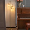 Caupel Boho Floor Lamp for Living Room, Adjustable 3-Light Modern