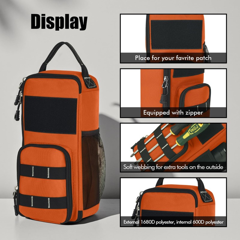 LAKE OF FIRE 12.6" Small Tool Bag Pouch for Men