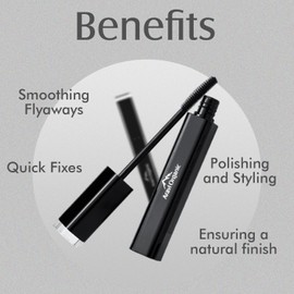 Aravi Organic Hair Finishing Stick - Flyaway Natural Styling Frizz Control - Smooth, Shiny & Non-Greasy Look - 0.5 FL Oz /15ml