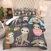 NINENINE Sloth Bedding Sets Full for Boys Girls Teens Cute