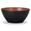 Yamanaka Painted M16957-7 Nature Keyakushi Heathered Bowl, Large, Black &