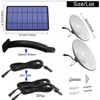 ABZXT Solar Pendant Lights Upgraded Double Bulb Lights IP65 Waterproof