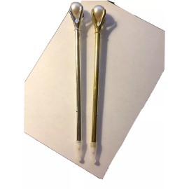 Unbranded 2 Novelty Pearl Queen Kids Writing Ballpoint Pens Ofc Stocking stuffer