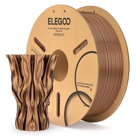 ELEGOO PLA Filament 1.75mm Brown 1KG, 3D Printer Filament Dimensional Accuracy +/- 0.02mm, 1kg Cardboard Spool(2.2lbs) 3D Printing Filament Fits Most FDM 3D Printers:_Metal Bronze