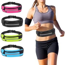 Aurueda Running Belt Waist Pack,Best Comfortable Fit All Phones Models for Running,Workouts,Cycling,Travelling,Water Resistant Runners Belt Fanny Pack for Hiking Fitness & More.