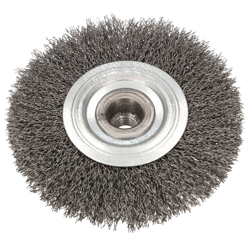 KOTARBAU® Disc Brush 120 mm with M14 Thread Corrugated Steel