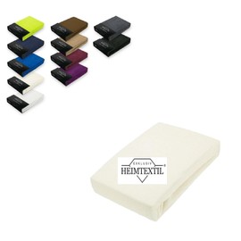 Exclusive home textile terry towelling fitted sheet premium brand., natural white, 140 - 160 x 200 cm