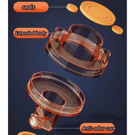 Washing Machine Drain Hose Seal Anti-Odor Floor Drain Plug Sewer Pipe Seal Ring Sealing Cover Adapter （Suitable for 1.96in/2.95in Diameter Pipe）