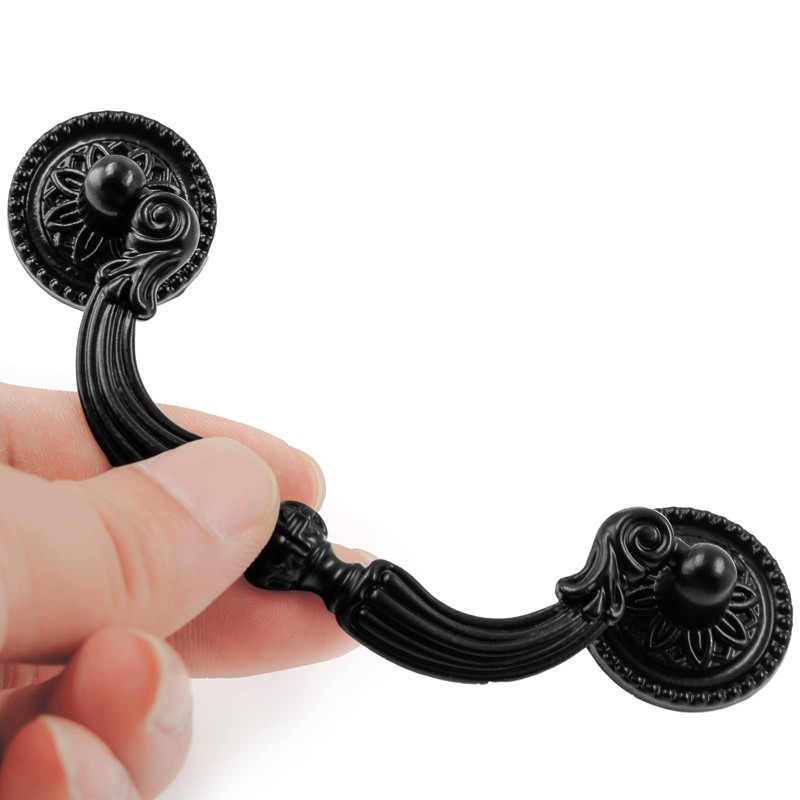 Kyuionty 8 Pack Bail Pull Handles, 3.5 Inch Hole Center