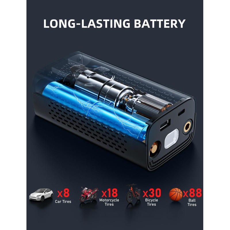 Kitgody Tyre Inflator Air Compressor