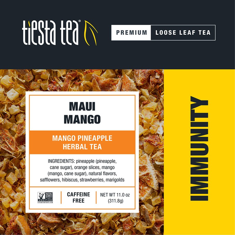Tiesta Tea -- Mango Pineapple Cold Brew Herbal Iced Tea,