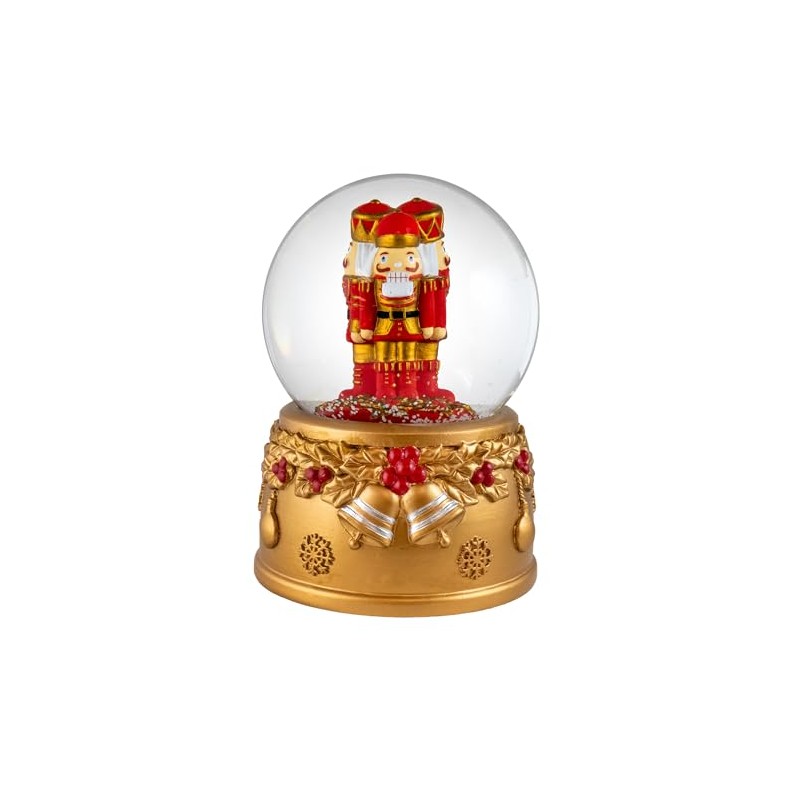 Holiday Decorations Nutcracker Water Globe by San Francisco Music Box