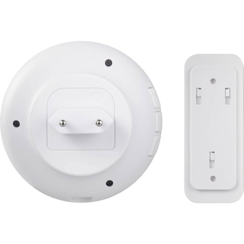 sygonix SY-4671640 Wireless Bell Complete Set with Name Plate, Self-Playable,