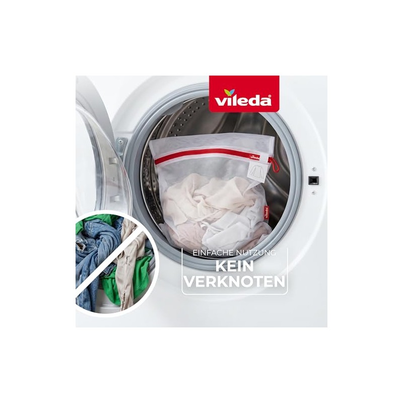 Vileda Laundry Bag Set - 3 Tear-Resistant Mesh Bags for