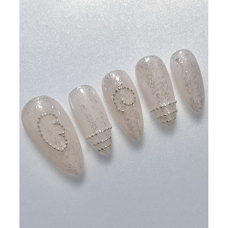 Soft handmade nail tips - ballerina / 말랑 수제네일팁 -