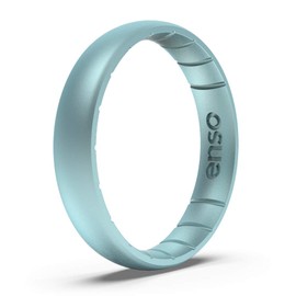 Enso Rings Thin Legend Silicone Ring - Made in The USA - Ultra Comfortable, Breathable and Safe - Award Winning Customer Service (Yeti, 8)
