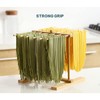 Bamboo Pasta Drying Rack with Transfer Wand and 12 Bars,