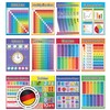LOGIJO 12 Educational Montessori Maths Learning Posters Set A4 with