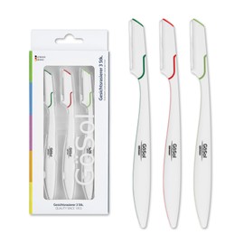 GöSol - 3Stk. Dermaplane Razors Set - Japanese Blades Face Razors for Peach Fuzz and Fine Hair, Multipurpose Exfoliating Dermaplaning Tools for Women and Men