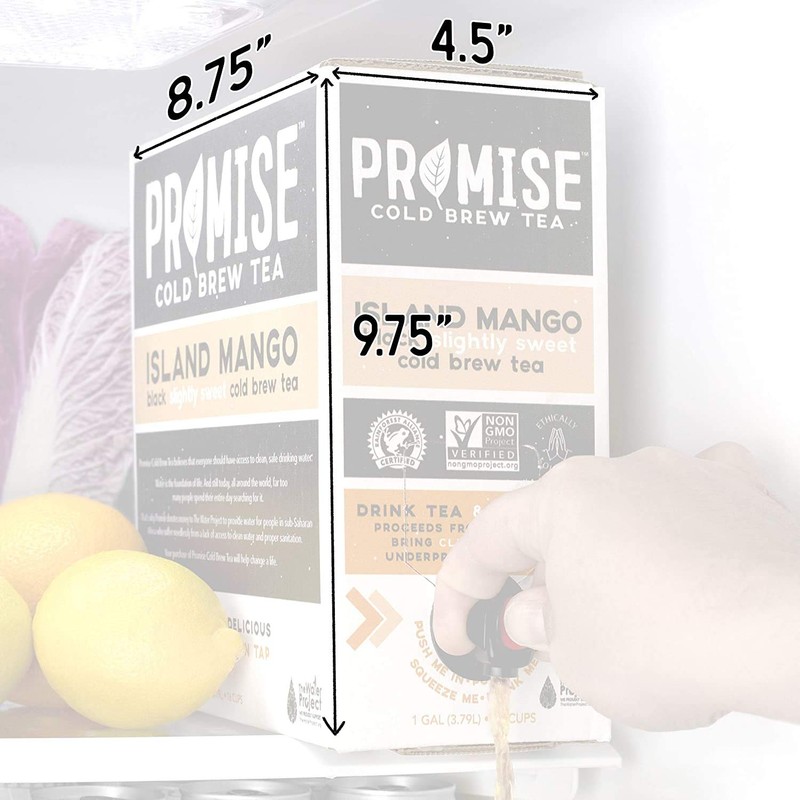 Promise Beverages Slightly Sweet Island Mango Cold Brew Tea On