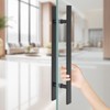 DYRABREST 23" Double Sided Push Pull Door Handle H Shape