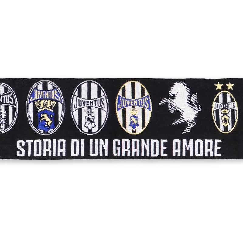 Juventus - Sciarpa Jacquard Loghi Storici, Prodotto Ufficiale