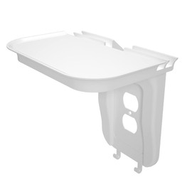 Suptek Estante grande de salida de pared, organizador de estante de pared para el hogar, blanco (S3XLW)