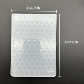 3D Plastic Embossing Folder Template Stereoscopic Hexagon Texture 5.91x5.91 Inch for Card Making DIY Scrapbooking Paper Crafting Handmade Crafts Scrapbooking Arts Supplies Scrapbook Decor