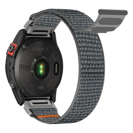 chinbersky Quickfit 22 mm Loop Nylon Bracelet for Garmin Fenix 5/5 Plus/6/6 Pro/7/7Pro/EPIX Pro 47 mm, for Garmin Epix 2, Instinct/Instinct 2 Solar, Forerunner 935/945/955, Approach S60/S62, Descent