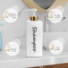 Shampoo and Conditioner Dispenser (Set of 3, 21oz) Modern Refillable