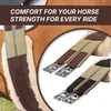 SIE EQUESTRIAN Fleece Padded Horse Girth 32" to 56" (Brown,