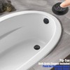 Artiwell 1-1/2" Black Tubular Bath Drain Kit with Tip-Toe Bath