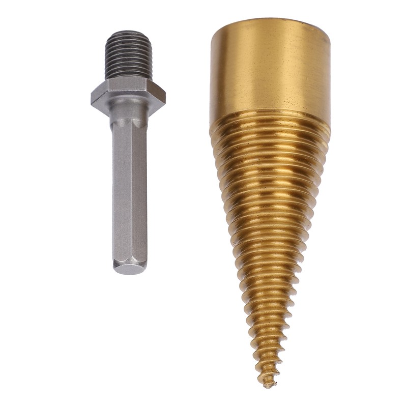 Twist Firewood Splitter Wood Cone Punch Drill Bit Hex Shank