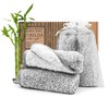 Reusable Makeup Remover Towels - Bamboo Activated Charcoal and Microfibre