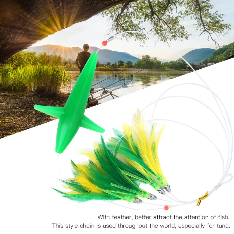 Schwertfisch Feather Tuna Artificial Fishing Lure Tease Accessories for Large