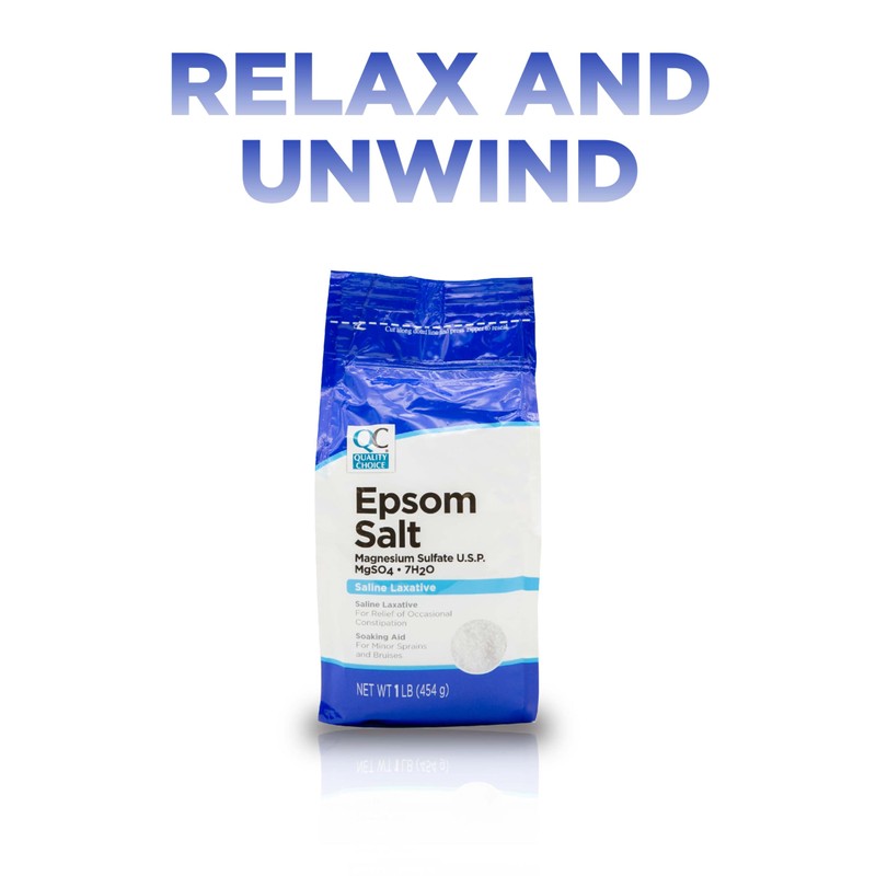 Quality Choice Epsom Salt Saline Laxative 1lb
