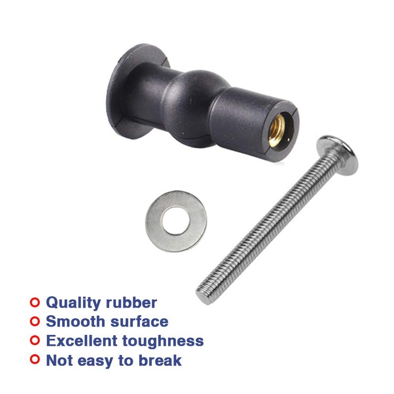 noband O50L Toilet seat Fittings, Black